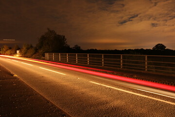 road at night