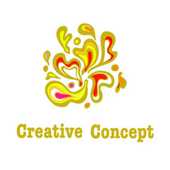 Abstract logo design element