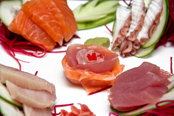 Sashimi comida japonesa