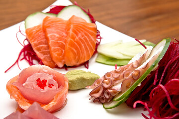 Sashimi comida japonesa