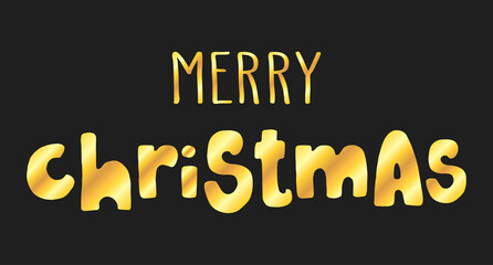 Handwritten Christmas greetings, modern calligraphy lettering