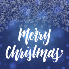 Handwritten Christmas greetings, modern calligraphy lettering