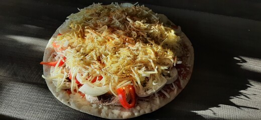 hot and delicious pizza
