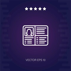 profile vector icon modern illustartion