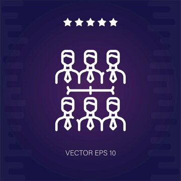 Team Vector Icon Modern Illustartion