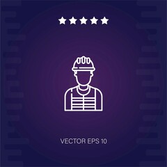 electrician vector icon modern illustartion