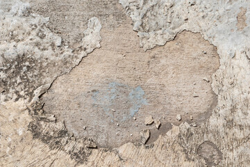 Cement floor with circular space background and texture. Old floor concrete that are cracked and scratched with copy space for text.