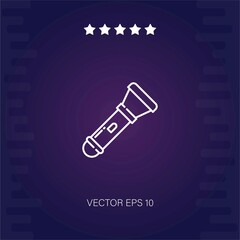 flashlight vector icon modern illustartion