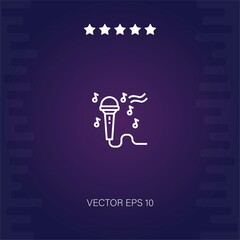 karaoke vector icon modern illustration