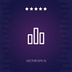 statistics vector icon modern illustration