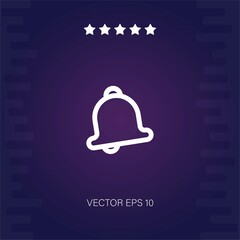 Fototapeta premium bell vector icon modern illustration