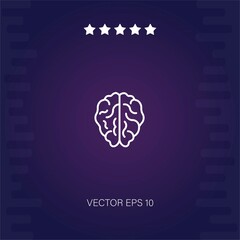 brain vector icon modern illustration