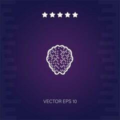 brain vector icon modern illustration