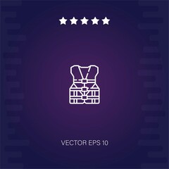 life jacket vector icon modern illustration