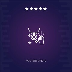 necklace vector icon modern illustration