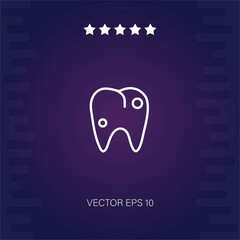 caries vector icon modern illustration