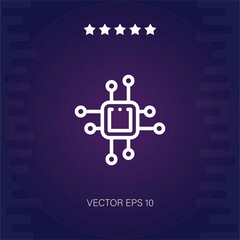 artificial intelligence vector icon modern illustration