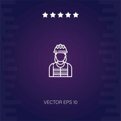 electrician vector icon modern illustration