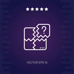 puzzle vector icon modern illustration