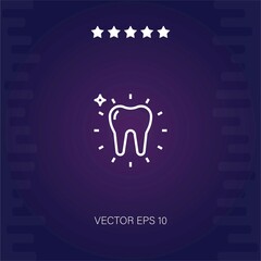 tooth vector icon modern illustration