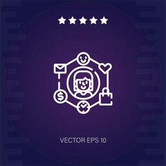 customer vector icon modern illustration