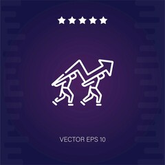 team support vector icon modern illustration