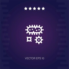 bacteria vector icon modern illustration