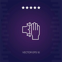 Obraz premium hand wash vector icon modern illustration