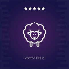 sheep vector icon modern illustration