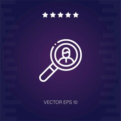 job seeker vector icon modern illustration