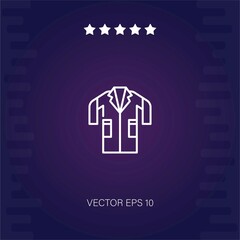 lab coat vector icon modern illustration