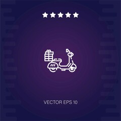 food delivery vector icon modern illustration