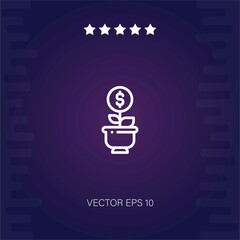 growth vector icon modern illustration