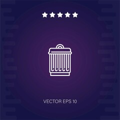 waste vector icon modern illustration