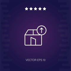 unboxing vector icon modern illustration