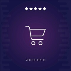 shopping cart   vector icon modern illustration