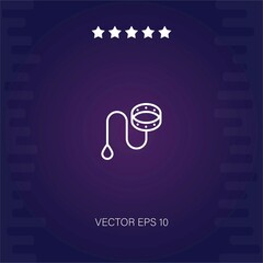 dog leads vector icon modern illustration