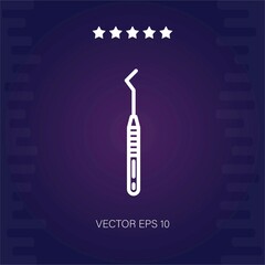 dental probe   vector icon modern illustration