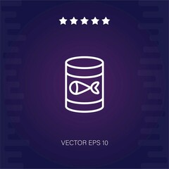 fish food vector icon modern illustration
