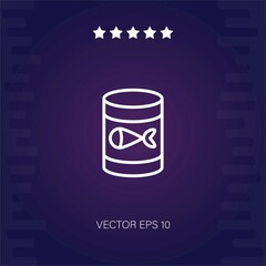 fish food vector icon modern illustration