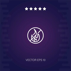 inflamable vector icon modern illustration