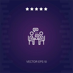 interview vector icon modern illustration