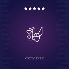 origami vector icon modern illustration
