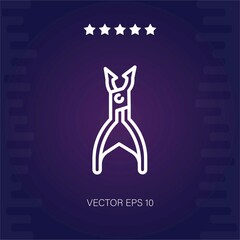 pliers vector icon modern illustration