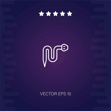 snake vector icon modern illustration