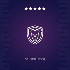 teeth protection vector icon modern illustration