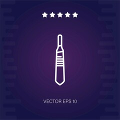 scalpel handle vector icon modern illustration