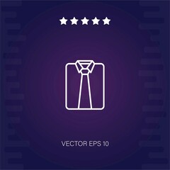 shirt and tie vector icon modern illustration