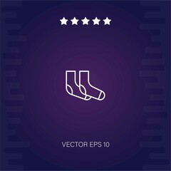 two socks vector icon modern illustration