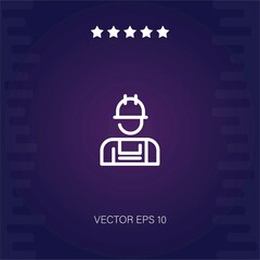 worker   vector icon modern illustration